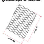 abmessungen der zuschnite