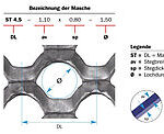 ST4 5 Legende streckmetall rundlochmasche