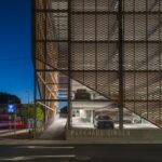 Streckmetall Architektur Fassade Parkhaus Singen E500 Eckansicht