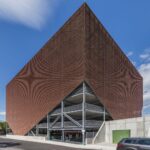 Streckmetall Architektur Fassade Parkhaus Singen E500 Tagesansicht
