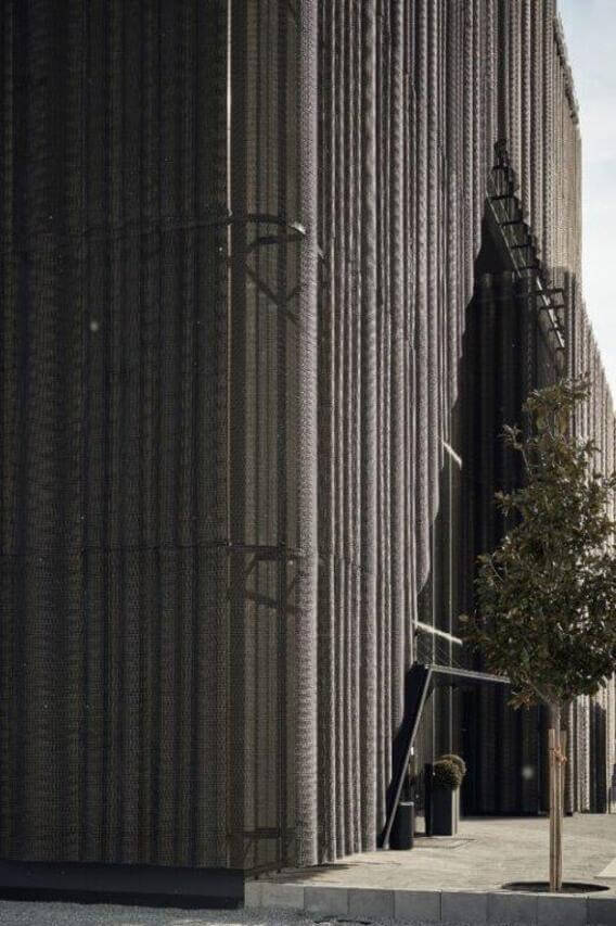 Streckmetall Architektur 3D Design Masche gewellt Interior Tower MTC 3D LS29 Seitenansicht