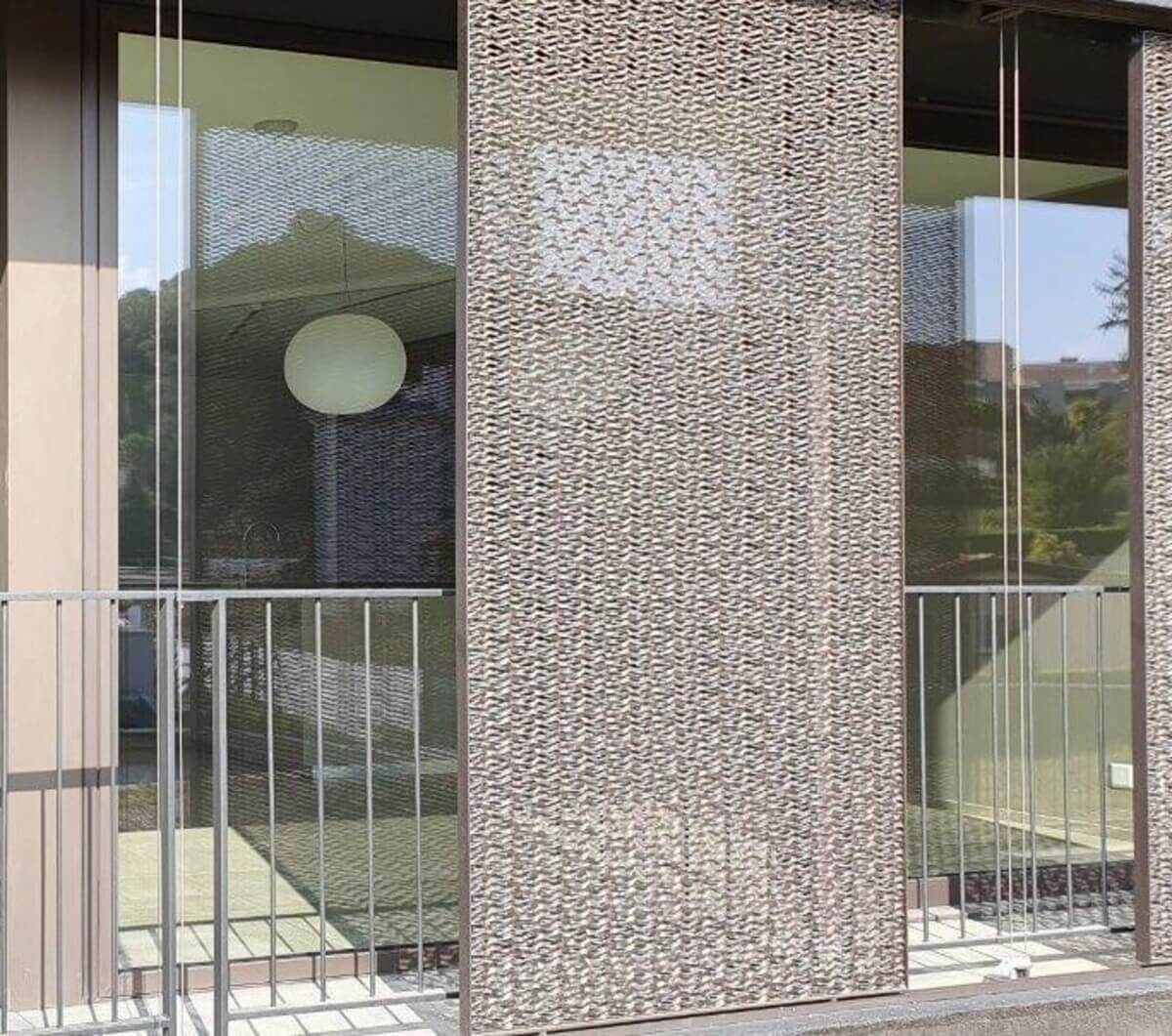 3D-Streckmetall für Architektur MTC 3D LS 50 Sunscreen Schiebeelemente Schattenwurf