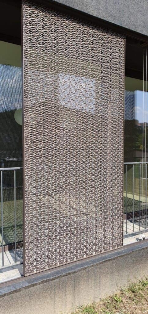 3D Streckmetall Architektur MTC 3D LS 50 Sunscreen Schiebeelemente