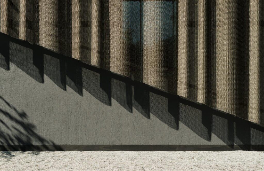 Streckmetall Architektur 3D Design Masche gewellt Interior Tower MTC 3D LS29 Nahansicht Wellung